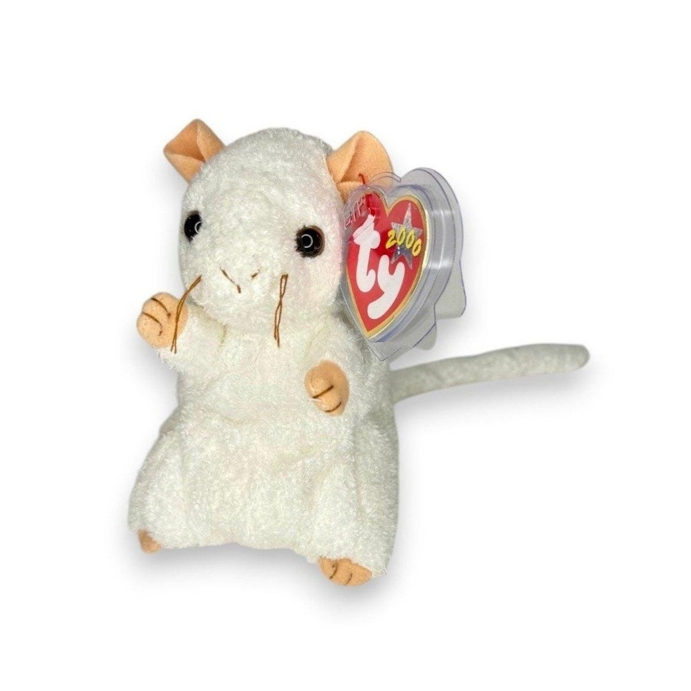 Cheezer the Mouse | Tiny Snack Seeker | Mint Heart Tag TY Beanie Baby